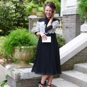 Black and white dainty jewels dress